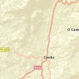 Cuntis Street Map