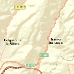 Folgoso de la Ribera Street Map