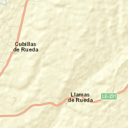 Cubillas de Rueda Street Map