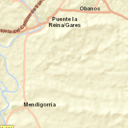 Mendigorría Street Map