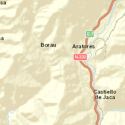 Castiello de Jaca Street Map