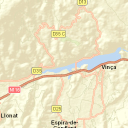 Vinça Street Map