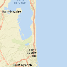 Saint-Cyprien-Plage Street Map