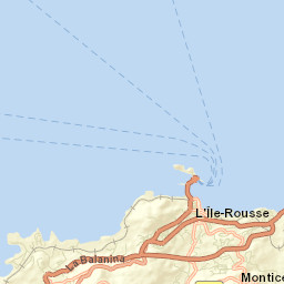 L'Île-Rousse Street Map