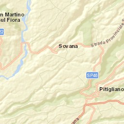 Pitigliano Street Map