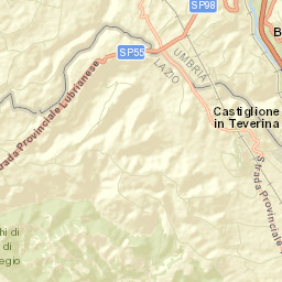 Castiglione in Teverina Street Map