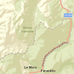 Ferentillo Street Map