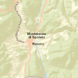 Monteleone di Spoleto Street Map