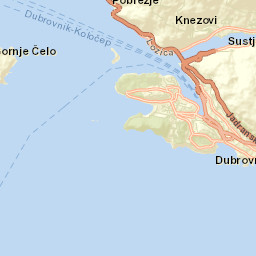Grad Dubrovnik Street Map