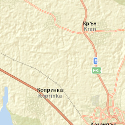 Obshtina Kazanlŭk Street Map