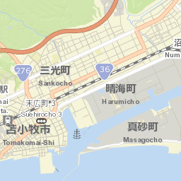 Tomakomai Street Map