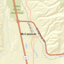 Bannock County Street Map