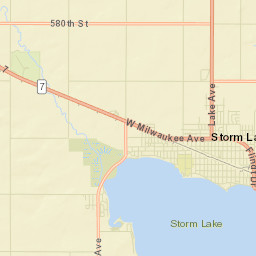 Storm Lake Street Map