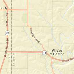 Cuba City Street Map