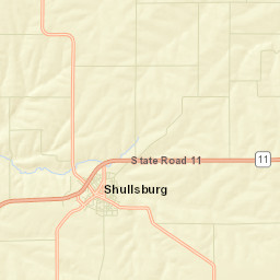 Shullsburg Street Map