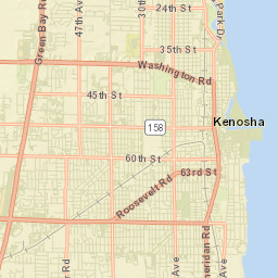 Kenosha County Street Map