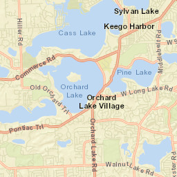 Orchard Lake Street Map