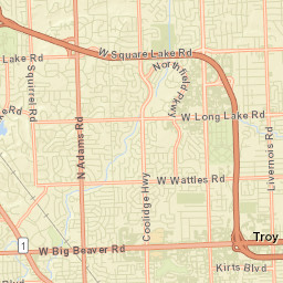 2800 W Big Beaver Rd, Troy, MI 48084 Street Map