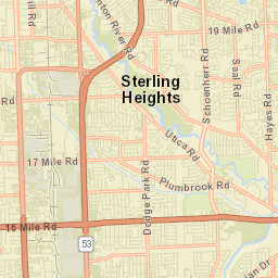 Sterling Heights Street Map
