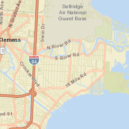 Mount Clemens Street Map