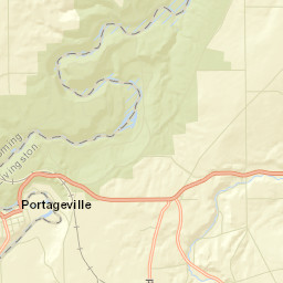 Portageville New York Street Map