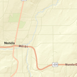 Nunda New York Street Map
