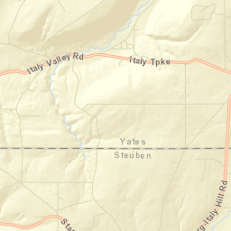 Italy New York Street Map
