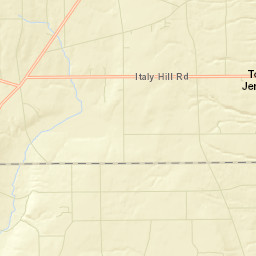 Italy Hill New York Street Map