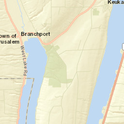 Keuka Park New York Street Map