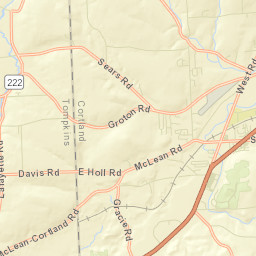 South Cortland New York Street Map