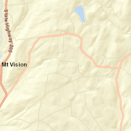 Mount Vision New York Street Map