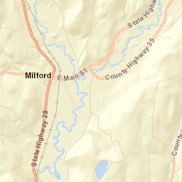 Milford New York Street Map