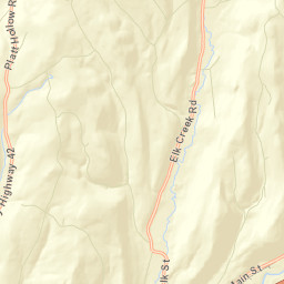 Elk Creek New York Street Map