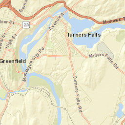 Turners Falls Street Map