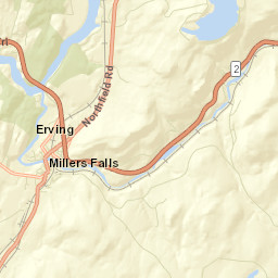 Millers Falls Street Map