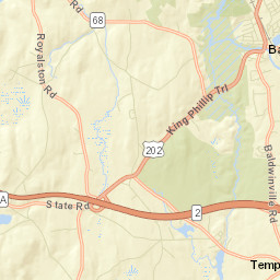 Baldwinville Street Map