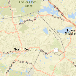 North Reading Street Map
