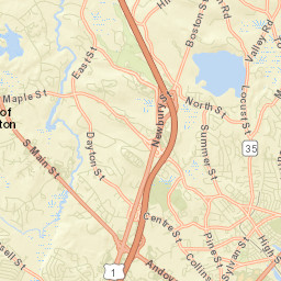 Danvers Street Map