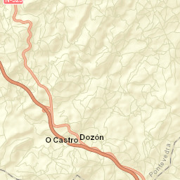 Dozón Street Map
