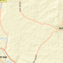 Artajona Street Map
