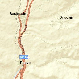 Orísoain Street Map