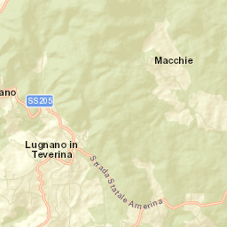 Lugnano in Teverina Street Map
