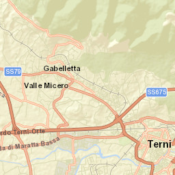 Terni Street Map