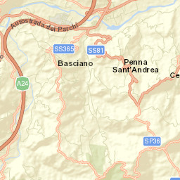 Penna Sant'Andrea Street Map