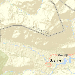 Gusinje Street Map