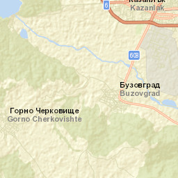 Kazanlak Street Map