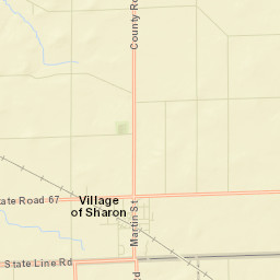 Sharon Street Map