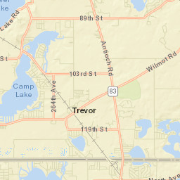 Camp Lake Street Map