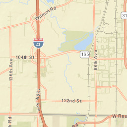 Pleasant Prairie Street Map