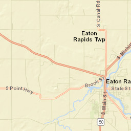Eaton Rapids Street Map